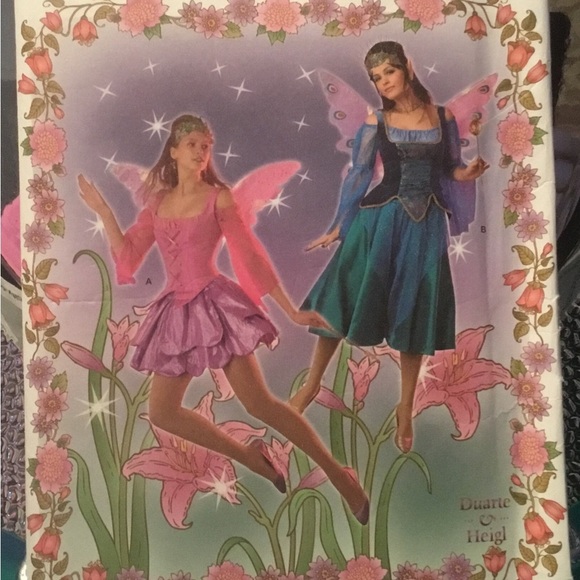 Simplicity Fairy Costume - 2857-6-8-10-12 fairy with wings-Halloween costume - Picture 3 of 5